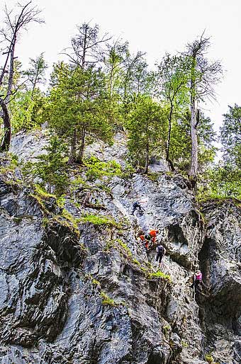 Kitzlochklamm-Klettersteige
